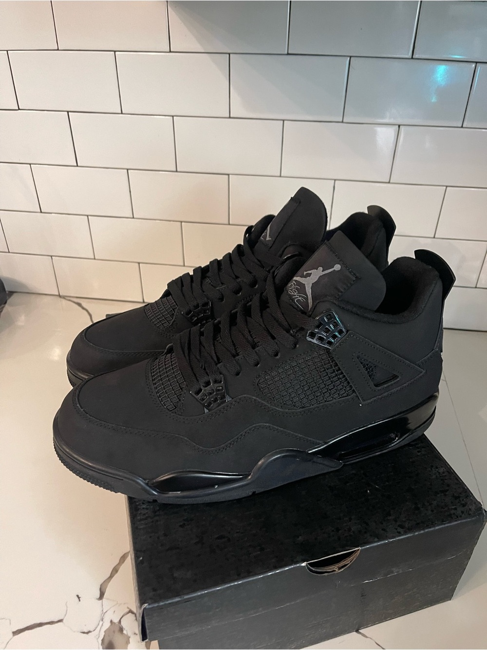 Men’s Retro 4 Black Cat 2025 Size 14. - Picture 6 of 8